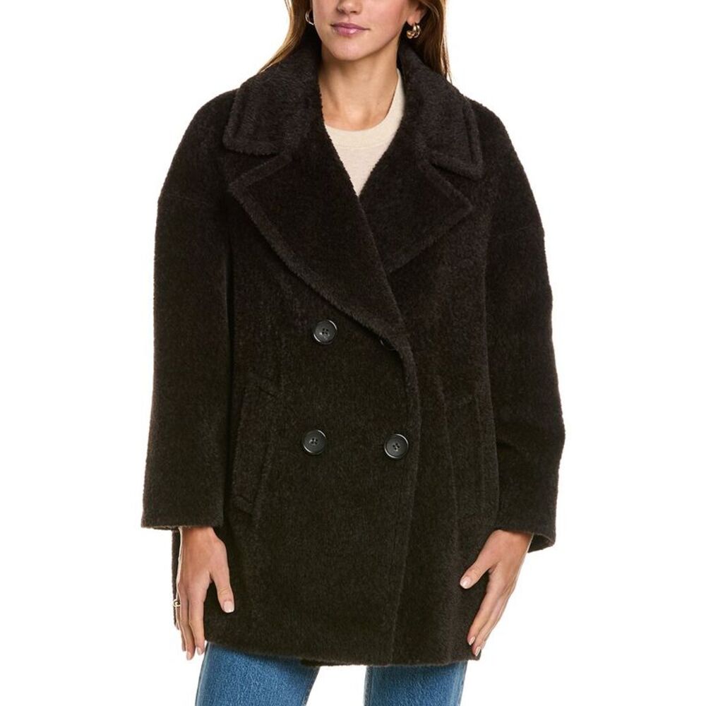 Cinzia Rocca Icons Womens  Medium Wool Coat, Brown